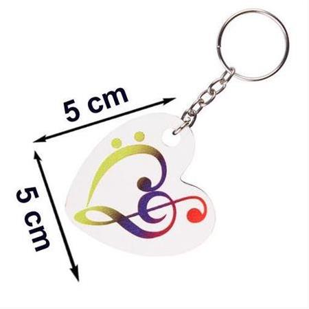 Eko.MDF Çift Taraflı Anahtarlık - Kalp