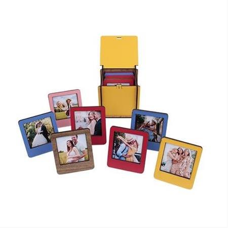 Ayaklı Polaroid İnstax Sarı Çerçeve