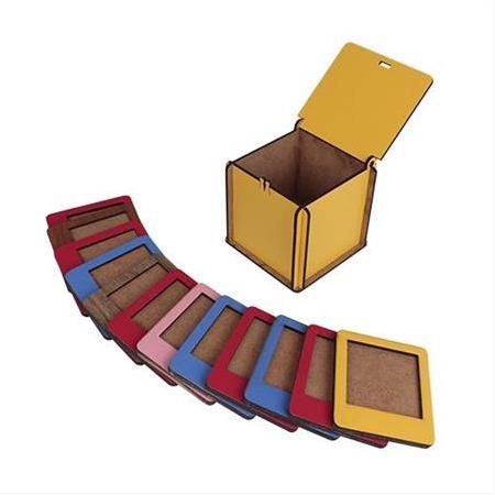 Ayaklı Polaroid İnstax Sarı Çerçeve