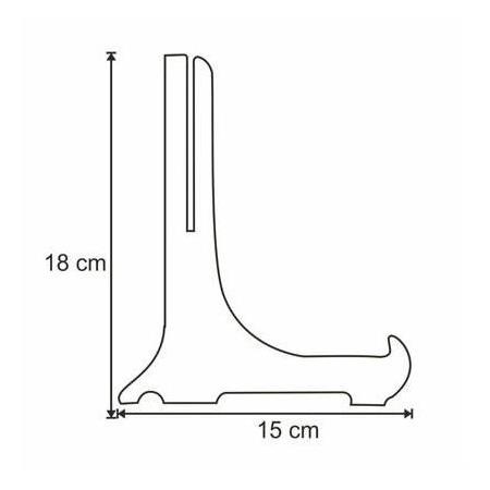 Plastik 18 cm Teşhir Ayağı No:4