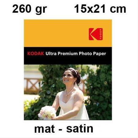 Kodak 15x21 Mat (Satin) Fotoğraf Kağıdı 260 gr