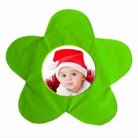 Süblimasyon Papatya Yastık - Yeşil