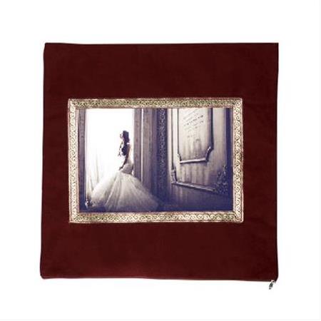 Süblimasyon Kadife Kare Yastık - Bordo