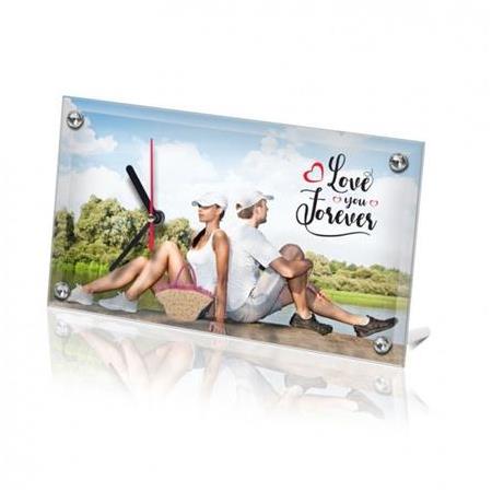 Süblimasyon Cam Saat 16x30x0.5 cm