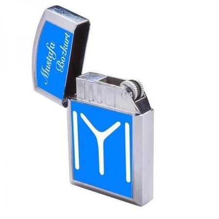 Süblimasyon Gümüş Kapaklı Metal Çakmak - Tek Taraflı