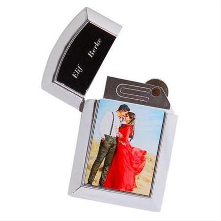 Süblimasyon Kapaklı Metal Çakmak - Tek Taraflı