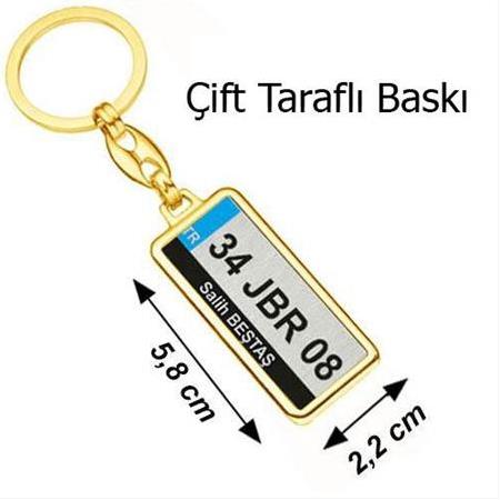 Süblimasyon Altın Krom Anahtarlık- Çift Taraflı