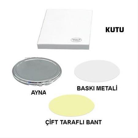 Süblimasyon Oval Makyaj Aynası