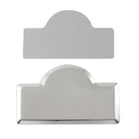 Lüks Kubbeli Metal Yaka İsimliği (Gümüş)