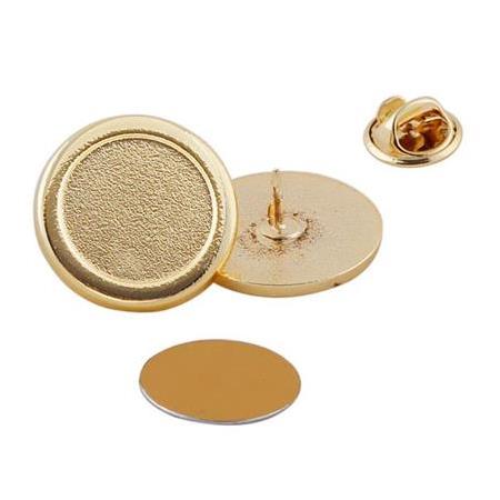 Süblimasyon Metal Yaka Rozeti - Altın