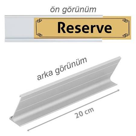 Süblimasyon  Metal Masa İsimliği - Altın Metalli