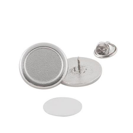 Süblimasyon Metal Yaka Rozeti - Gümüş