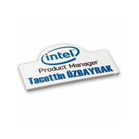 Süblimasyon Kubbeli FRP Yaka İsimliği