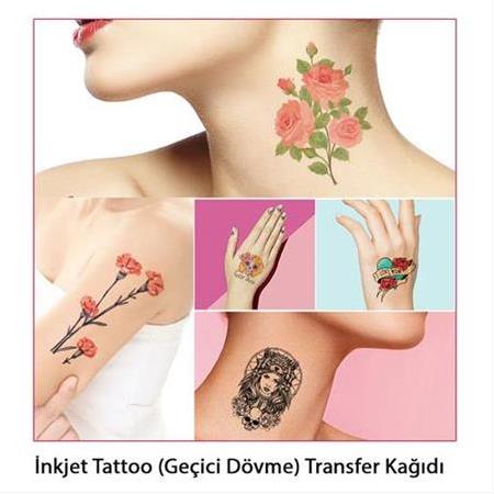 İnkjet Tattoo (Geçici Dövme) Transfer Kağıdı (5 adet A4)