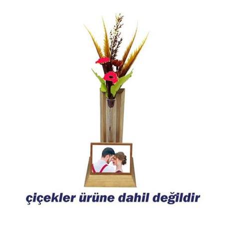 Süblimasyon TEK Fanuslu Ahşap Çerçeve