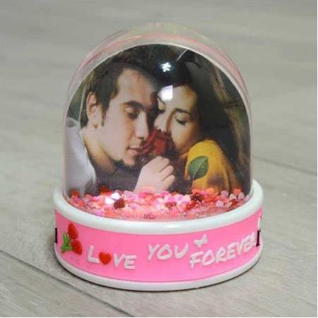 Love Fotoğraflı Kar Küresi