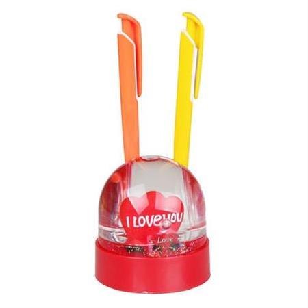 Işıklı Müzikli Kalemlik Kar Küresi